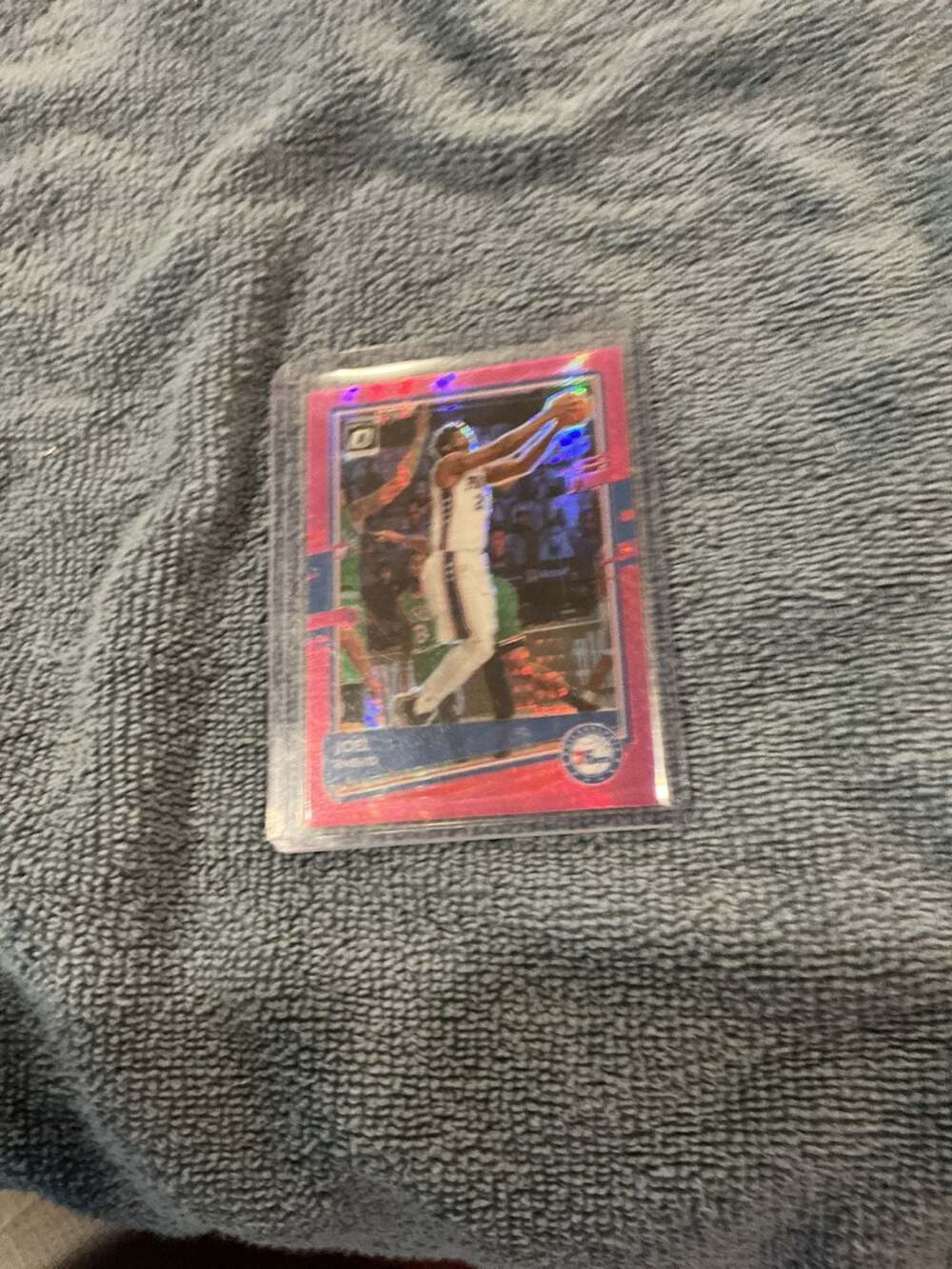 2020-21 Panini Donruss Optic Joel Embiid Hyper Pink Prizm #20